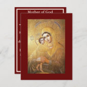 祈りの言葉カードの失ったシーカー 招待状 (正面/裏面)