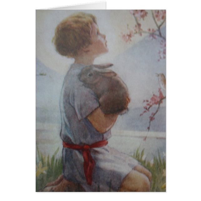 祈りの言葉カードの子供 (正面)