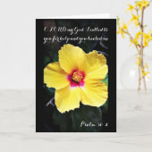 祈りの言葉カードを直す賛美歌の30:2 カード (黄色い花)