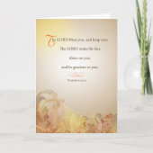 祈りの言葉カードホームレス主賛美主と保す。 カード (正面)