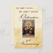 祈りの言葉カード名第1回コーディネーション記念日の祭壇 サンキューカード (正面/裏面)