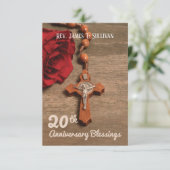 祈りの言葉カード名20周年記念バラ サンキューカード (スタンド正面)