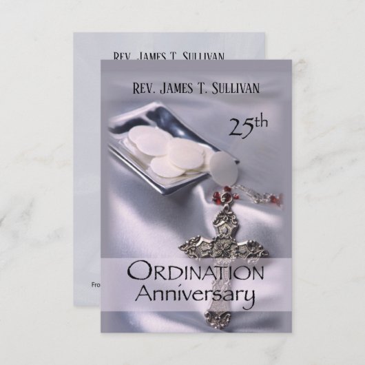 祈りの言葉カード名25周年調整 サンキューカード (正面/裏面)