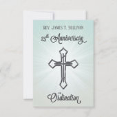 祈りの言葉カード名25th Ordination Anniversary Cross サンキューカード (正面)