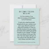 祈りの言葉カード名25th Ordination Anniversary Cross サンキューカード (裏面)