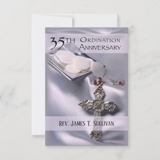 祈りの言葉カード名35th Ordination Anniversary Host サンキューカード (正面)