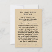 祈りの言葉カード名45周年記念メアリー サンキューカード (裏面)