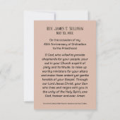 祈りの言葉カード名45th Ordination Anniversary Host サンキューカード (裏面)