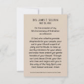 祈りの言葉カード名5周年記念バラ サンキューカード (裏面)