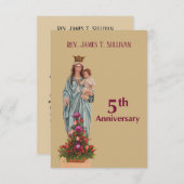 祈りの言葉カード名5周年記念メアリ サンキューカード (正面/裏面)