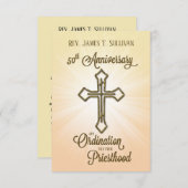 祈りの言葉カード名50周年記念クロス サンキューカード (正面/裏面)