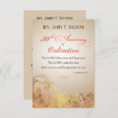 祈りの言葉カード名50周年記念日 サンキューカード (正面/裏面)