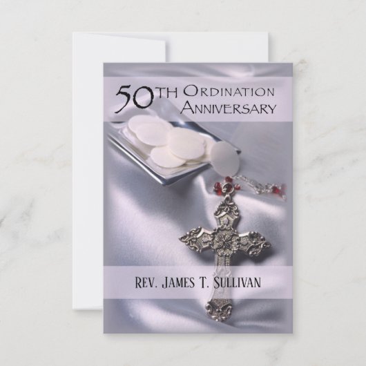 祈りの言葉カード名50周年記念日 サンキューカード (正面)