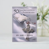 祈りの言葉カード名50周年記念日 サンキューカード (スタンド正面)