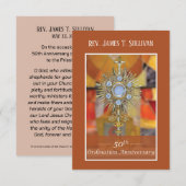 祈りの言葉カード名50th Ordination Anniversary Host サンキューカード (正面/裏面)