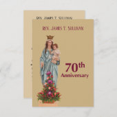 祈りの言葉カード名70周年記念メアリー サンキューカード (正面/裏面)