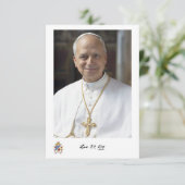 祈りの言葉カード教皇レオ14世、キリストの祭司 (スタンド正面)