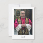 祈りの言葉カード教皇レオ14世、キリストの祭司 (正面)