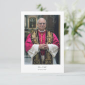 祈りの言葉カード教皇レオ14世、キリストの祭司 (スタンド正面)