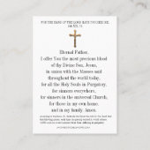 祈りの言葉カード聖霊降臨聖ゲルトルード プレイスカード (裏面)