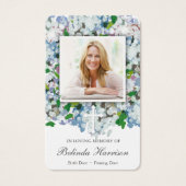 祈りの言葉カード |あじさい&クロス (正面)