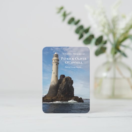 祈りの言葉カード |アイリッシュライトハウス 名刺 (スタンド正面)