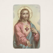 祈りの言葉カード |イエスの甘いハート (正面)