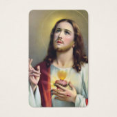 祈りの言葉カード |イエスの聖なるハート (正面)