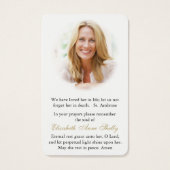 祈りの言葉カード |エンジェル祈りの言葉1 (裏面)