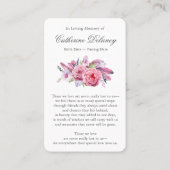 祈りの言葉カード | カントリーガーデン 名刺 (裏面)