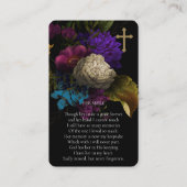 祈りの言葉カード | シェビッド花模様デラックス 名刺 (裏面)