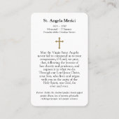 祈りの言葉カード | セントアンジェラメリチ 名刺 (裏面)