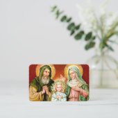 祈りの言葉カード | セントアン、セントジョアヒム&メアリー 名刺 (スタンド正面)