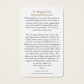 祈りの言葉カード |セントマイケル1 (裏面)