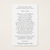 祈りの言葉カード |ハワイアン夕日 (裏面)