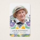 祈りの言葉カード |フローラ青 (正面)