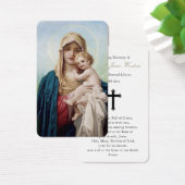 祈りの言葉カード マザーメアリー&ベビーイエス (デスク)