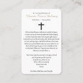 祈りの言葉カード | ミラクルスセントフランシスザビエル 名刺 (裏面)