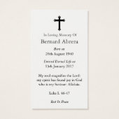 祈りの言葉カード |メアリーのアンティークハート (裏面)