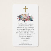 祈りの言葉カード |メアリー&ベビーイエス01 (裏面)