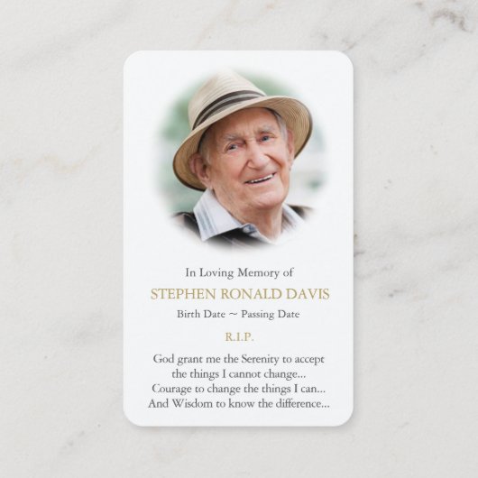 祈りの言葉カード | ローンツリー1デラックス 名刺 (裏面)