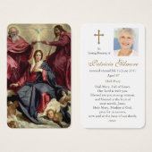 祈りの言葉カード |ヴァージン戴冠 (正面&裏面)