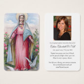 祈りの言葉カード |ヴィンテージハートメアリー (正面&裏面)