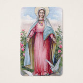 祈りの言葉カード |ヴィンテージハートメアリー (正面)