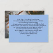 祈りの言葉カード：信仰の盾を強化する サンキューカード (正面/裏面)