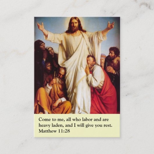 祈りの言葉カード 名刺 (正面)