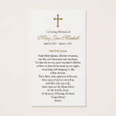 祈りの言葉カード |告知 (裏面)