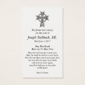 祈りの言葉カード |愛する聖パトリック (裏面)