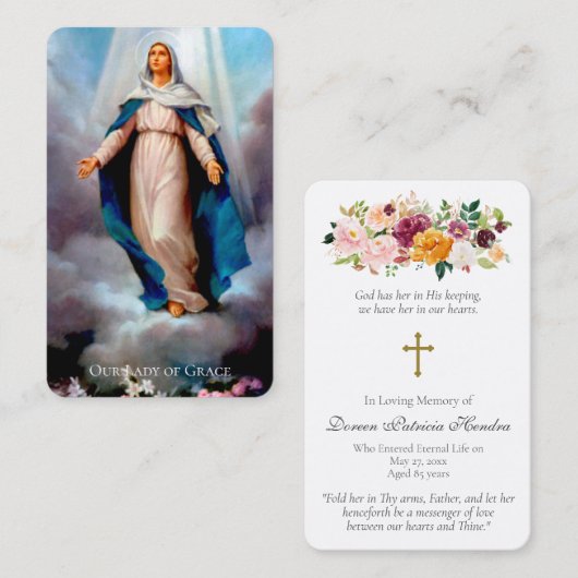 祈りの言葉カード | 我々のレディーデラックス 名刺 (正面/裏面)