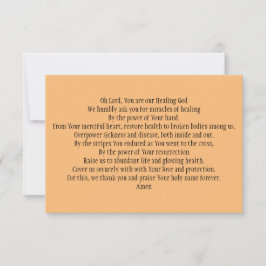 祈りの言葉カード（治癒と健康） サンキューカード